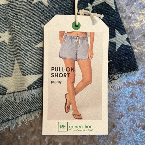 NWT 4th of July Star Denim Shorts Size S - Picture 5 of 10